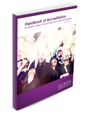 ACNPE Handbook of Accreditation. Cover: ACNPE Handbook of Accreditation.